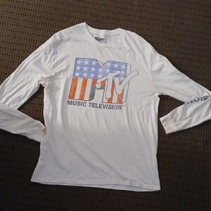 MTV Long Sleeve White Shirt